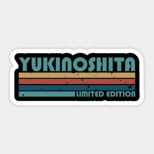 Proud Limited Edition Yukinoshita Name Personalized Retro Style Sticker